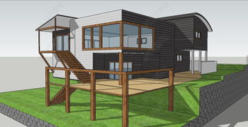 精品木屋休閑度假別墅 SU模型設(shè)計(jì)靈感與資源獲取